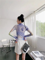 Litlookz Studio Y2K Minecraft Mesh Top, view 2