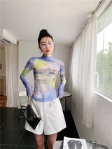Litlookz Studio Y2K Minecraft Mesh Top, view 3