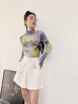 Litlookz Studio Y2K Minecraft Mesh Top, view 4