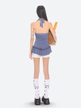 Litlookz Studio Y2K Mini Dress & Shorts Two Piece Set, view 2