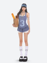 Litlookz Studio Y2K Mini Dress & Shorts Two Piece Set, view 3