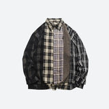 Litlookz Studio Y2K Multi Pattern Plaid Shirt, view 4