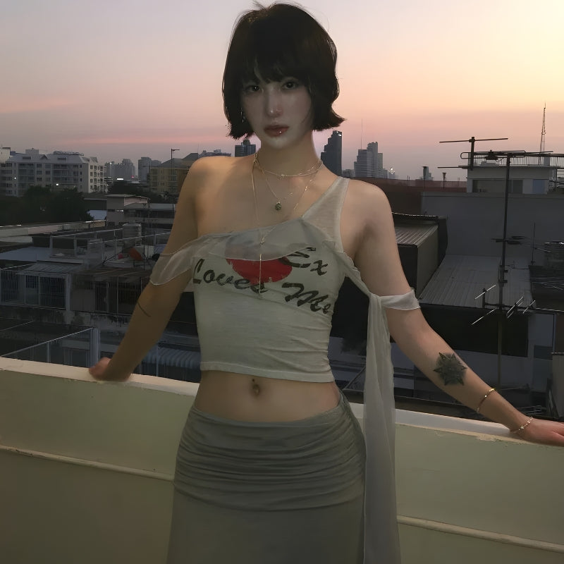 Litlookz Studio Y2K My Ex Loves Me Top