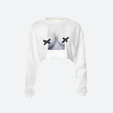 Litlookz Studio Y2K No Nipples Sweatshirt, view 3