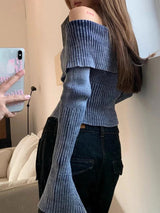 Litlookz Studio Y2K Off Shoulder Cardigan, view 6