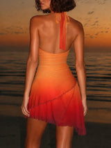 Litlookz Studio Y2K Ombre Halter Dress, view 2