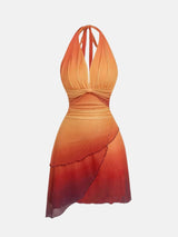 Litlookz Studio Y2K Ombre Halter Dress, view 3