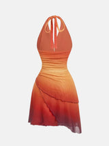 Litlookz Studio Y2K Ombre Halter Dress, view 4
