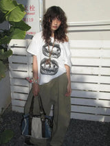 Litlookz Studio Y2K One Shoulder Lips Tee, view 4