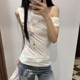 Litlookz Studio Y2K One Shoulder Top, view 6