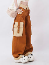 Litlookz Studio Y2K Orange Cargo Pants, view 4