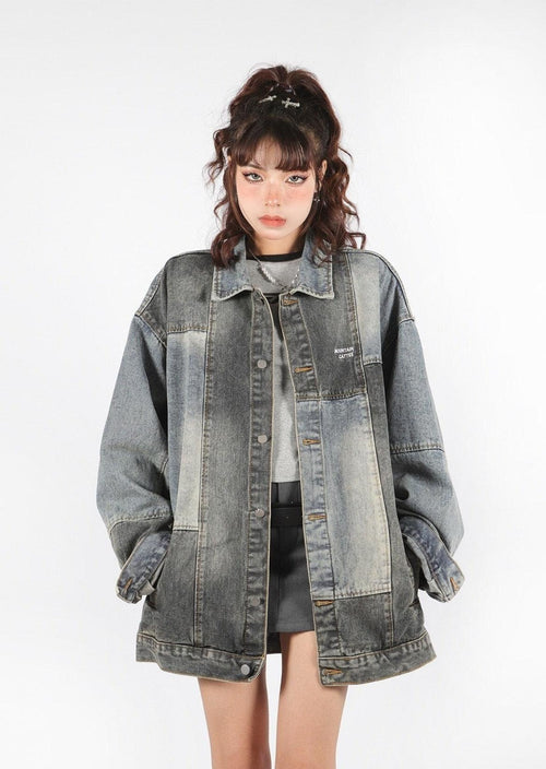 Litlookz Studio Y2K Oversized Denim Jacket