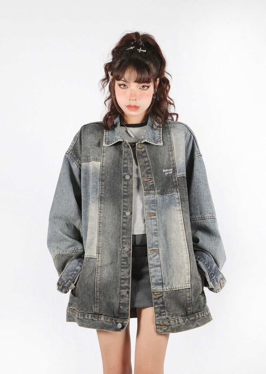 Litlookz Studio Y2K Oversized Denim Jacket