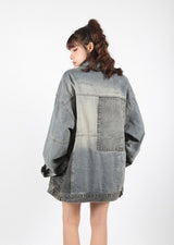 Litlookz Studio Y2K Oversized Denim Jacket, view 2