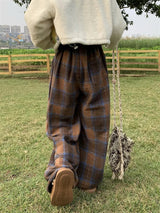 Litlookz Studio Y2K Oversized Plaid Sweatpants, view 3