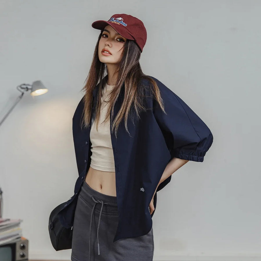 Litlookz Studio Y2K Oversized Puff Sleeve Shirt