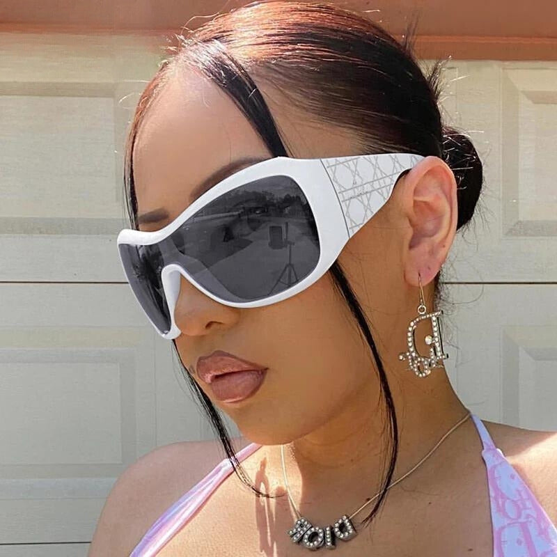Litlookz Studio Y2K Oversized Shield Sunglasses