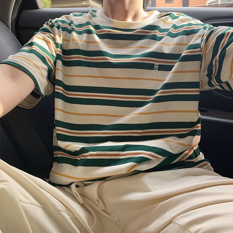 Litlookz Studio Y2K Oversized Striped Tee