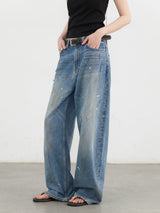 Litlookz Studio Y2K Paint Splatter Jeans, view 4