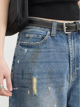 Litlookz Studio Y2K Paint Splatter Jeans, view 5