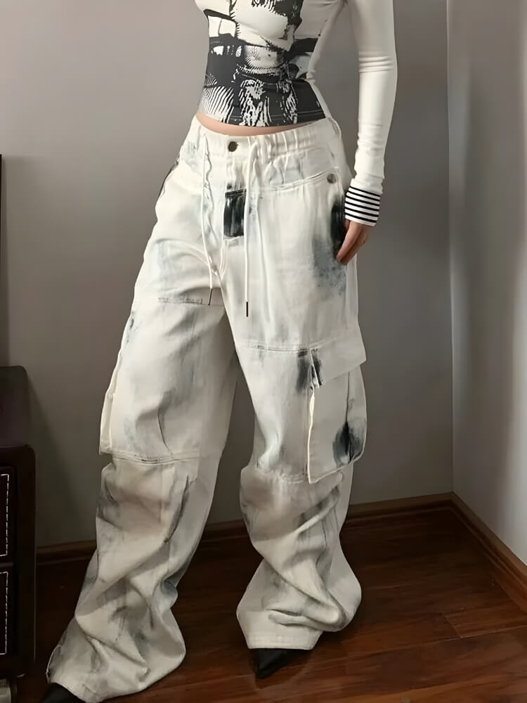 Litlookz Studio Y2K Painted Cargo Pants