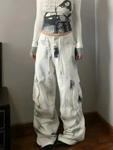 Litlookz Studio Y2K Painted Cargo Pants, view 4