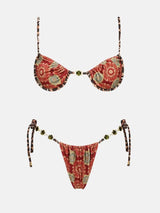 Litlookz Studio Y2K Paisley Bikini Set, view 3
