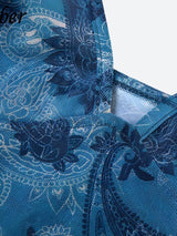Litlookz Studio Y2K Paisley Mesh Crop Top, view 5