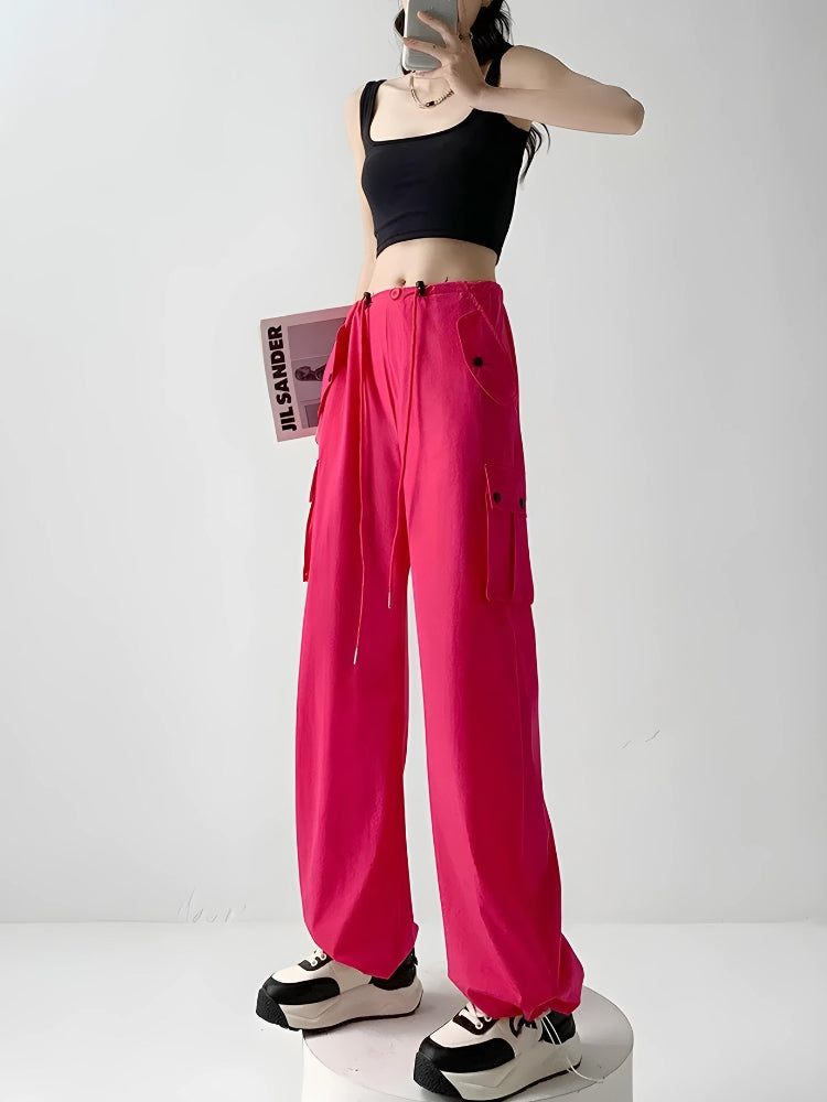 Litlookz Studio Y2K Parachute Cargo Pants