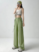Litlookz Studio Y2K Parachute Cargo Pants, view 3