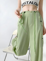 Litlookz Studio Y2K Parachute Cargo Pants, view 4