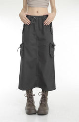 Litlookz Studio Y2K Parachute Maxi Skirt, view 3