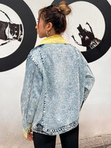 Litlookz Studio Y2K Patchwork Denim Jacket, view 2