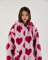 Litlookz Studio Y2K Pink Heart Pattern Jacket, view 2