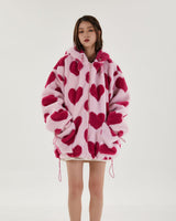 Litlookz Studio Y2K Pink Heart Pattern Jacket, view 6