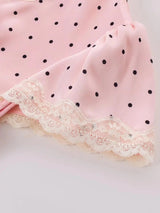 Litlookz Studio Y2K Pink Polka Dot Maxi Dress, view 5