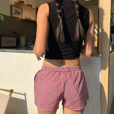 Litlookz Studio Y2K Plaid Boxer Shorts, view 2