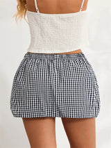 Litlookz Studio Y2K Plaid Bubble Mini Skirt, view 4