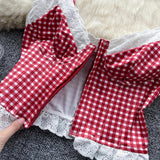 Litlookz Studio Y2K Plaid Bustier Crop Top, view 5