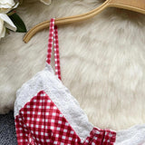 Litlookz Studio Y2K Plaid Bustier Crop Top, view 6