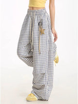 Litlookz Studio Y2K Plaid Drawstring Pants, view 2