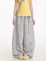 Litlookz Studio Y2K Plaid Drawstring Pants, view 5