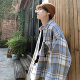 Litlookz Studio Y2K Plaid Flannel Men Shirt, view 3