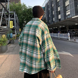 Litlookz Studio Y2K Plaid Flannel Men Shirt, view 6