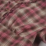 Litlookz Studio Y2K Plaid Ruffled Shirt, view 5