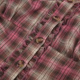 Litlookz Studio Y2K Plaid Ruffled Shirt, view 6