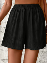 Litlookz Studio Y2K Pleated Flowy Shorts, view 3