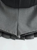 Litlookz Studio Y2K Pleated Mini School Skort, view 4