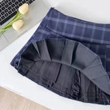 Litlookz Studio Y2K Pleated Plaid Mini Skort, view 6