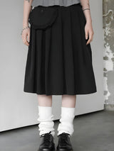 Litlookz Studio Y2K Pleated Pocket Midi Skirt, view 2